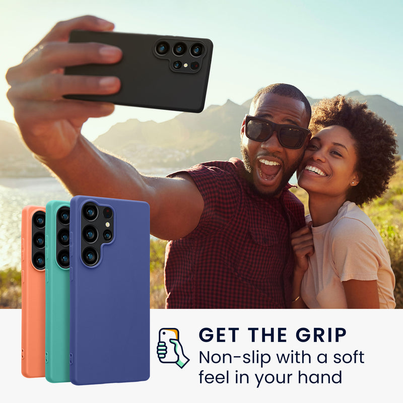 kwmobile Hülle kompatibel mit Samsung Galaxy S25 Ultra Hülle weiches Silikon Case Cover geeignet für kabelloses Laden