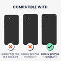 kwmobile Kunstleder Handyhülle kompatibel mit Samsung Galaxy S25 Plus Hülle - Brieftaschen Schutzhülle aus PU-Leder mit Displayschutz und RFID-Schutz