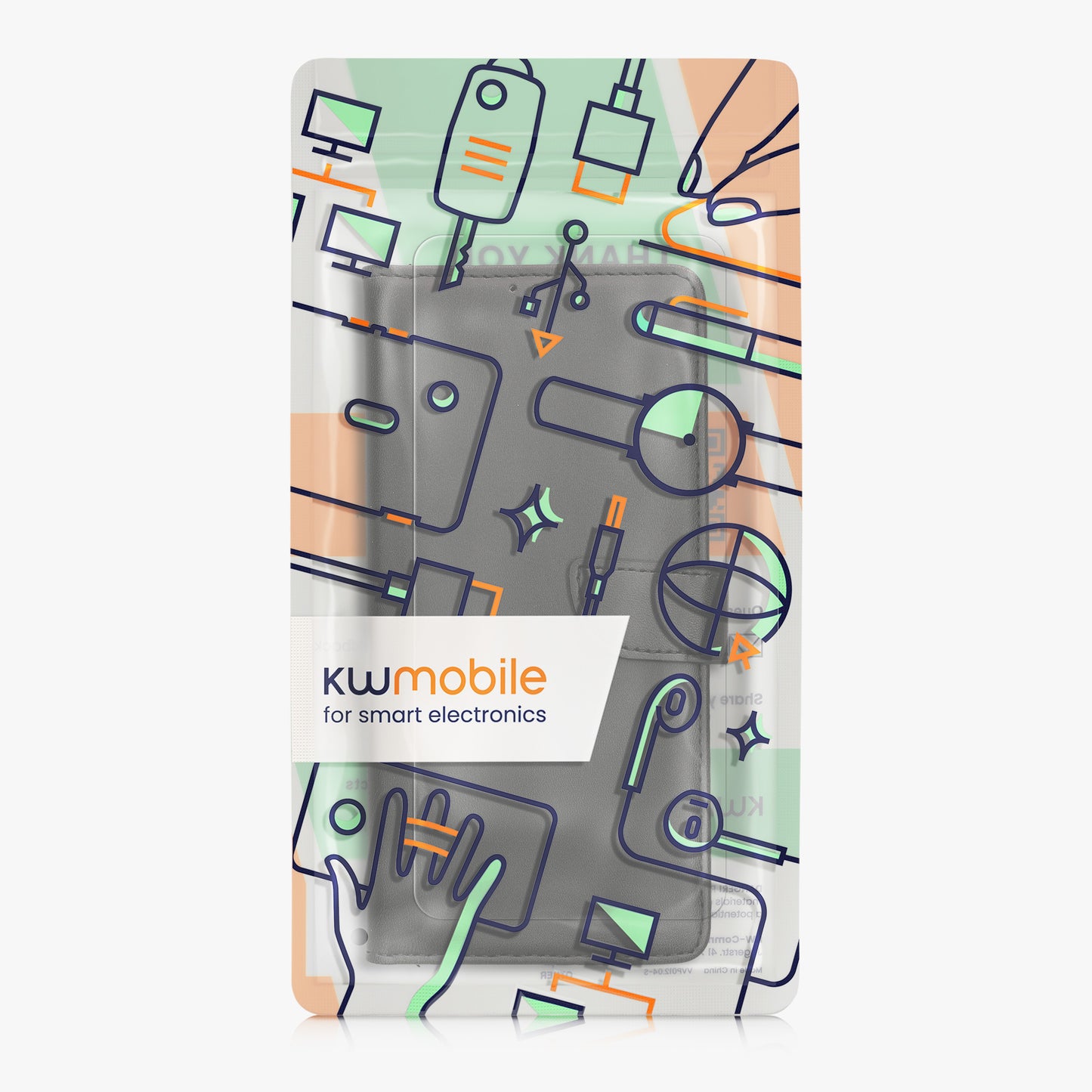 kwmobile Kunstleder Handyhülle kompatibel mit Samsung Galaxy S25 Plus Hülle - Brieftaschen Schutzhülle aus PU-Leder mit Displayschutz und RFID-Schutz