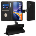 kwmobile Kunstleder Handyhülle kompatibel mit Samsung Galaxy S25 Plus Hülle - Brieftaschen Schutzhülle aus PU-Leder mit Displayschutz und RFID-Schutz