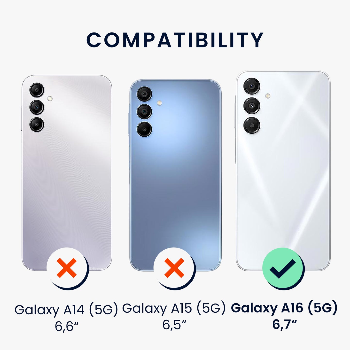 kwmobile Handyhülle für Samsung Galaxy A16 5G Hülle - Case Silikon - Kabelloses Laden - Schutzhülle Cover