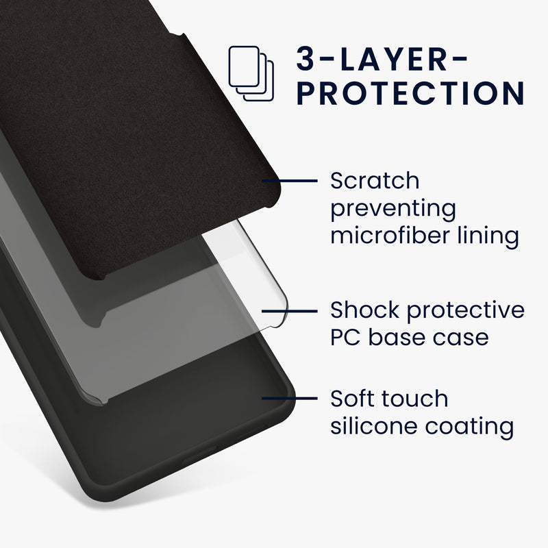 kwmobile Handyhülle für Samsung Galaxy A16 5G Hülle - Case Silikon - Kabelloses Laden - Schutzhülle Cover