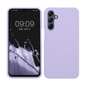 kwmobile Hülle kompatibel mit Samsung Galaxy A16 5G Hülle - Silikon Handy Case - Handyhülle weiche Oberfläche - kabelloses Laden - Lavendel Lavendel  