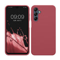 kwmobile Hülle kompatibel mit Samsung Galaxy A16 5G Hülle - Silikon Handy Case - Handyhülle weiche Oberfläche - kabelloses Laden - Dark Rose Dark Rose  