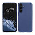 kwmobile Case kompatibel mit Samsung Galaxy A16 5G Hülle - Schutzhülle aus Silikon metallisch schimmernd - Handyhülle Metallic Blau Metallic Blau  