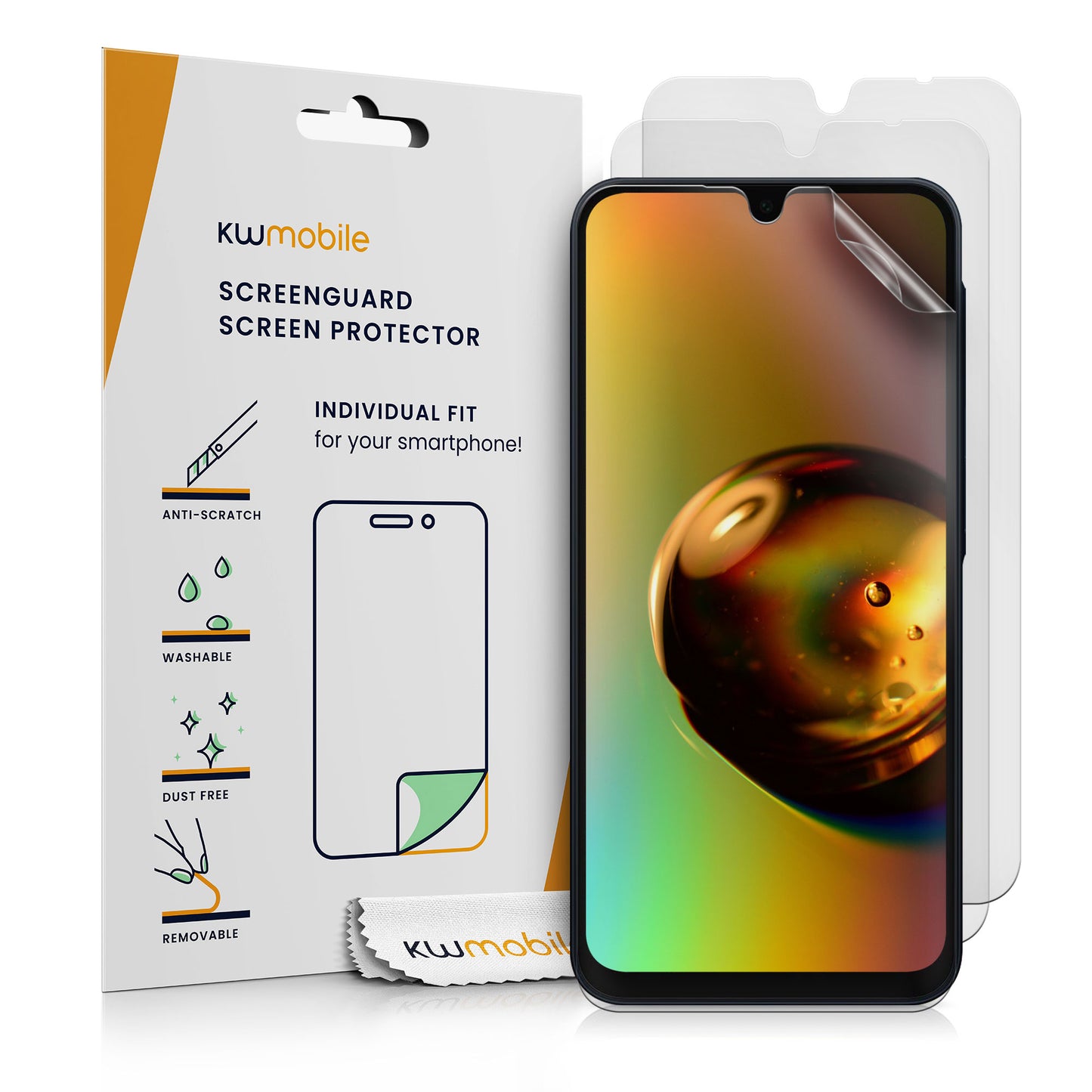 kwmobile 3x Folie matt kompatibel mit Samsung Galaxy A16 5G - Displayschutzfolie Schutzfolie - Displayschutz Displayfolie entspiegelt Matt Transparent  