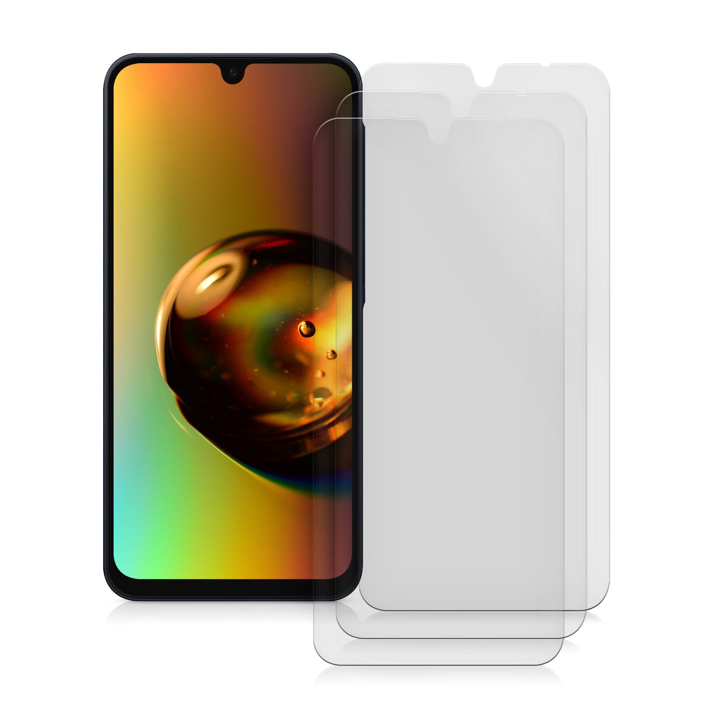 3x Displayschutzfolie matt kompatibel mit Samsung Galaxy A16 5G