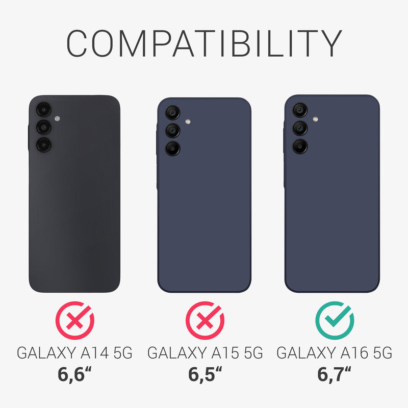3x Displayschutzfolie matt kompatibel mit Samsung Galaxy A16 5G