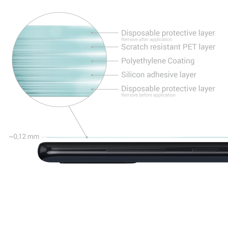 3x Displayschutzfolie matt kompatibel mit Samsung Galaxy A51