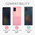 3x Displayschutzfolie matt kompatibel mit Samsung Galaxy A51