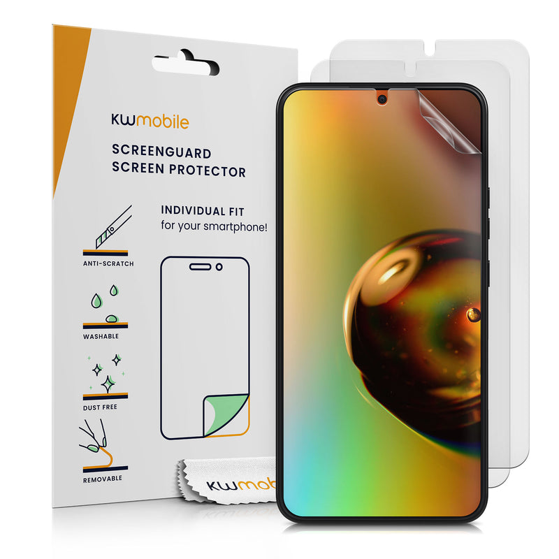 kwmobile 3x Folie matt kompatibel mit Samsung Galaxy S22 Plus - Displayschutzfolie Schutzfolie - Displayschutz Displayfolie entspiegelt Matt Transparent  