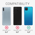 3x Displayschutzfolie matt kompatibel mit Samsung Galaxy A12