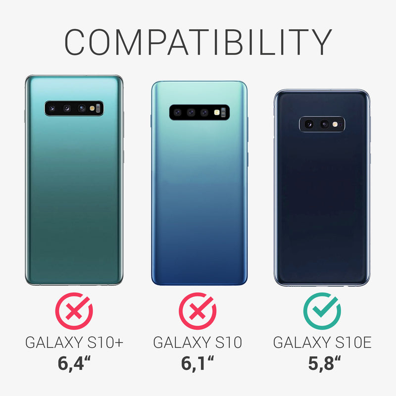3x Displayschutzfolie matt kompatibel mit Samsung Galaxy S10e