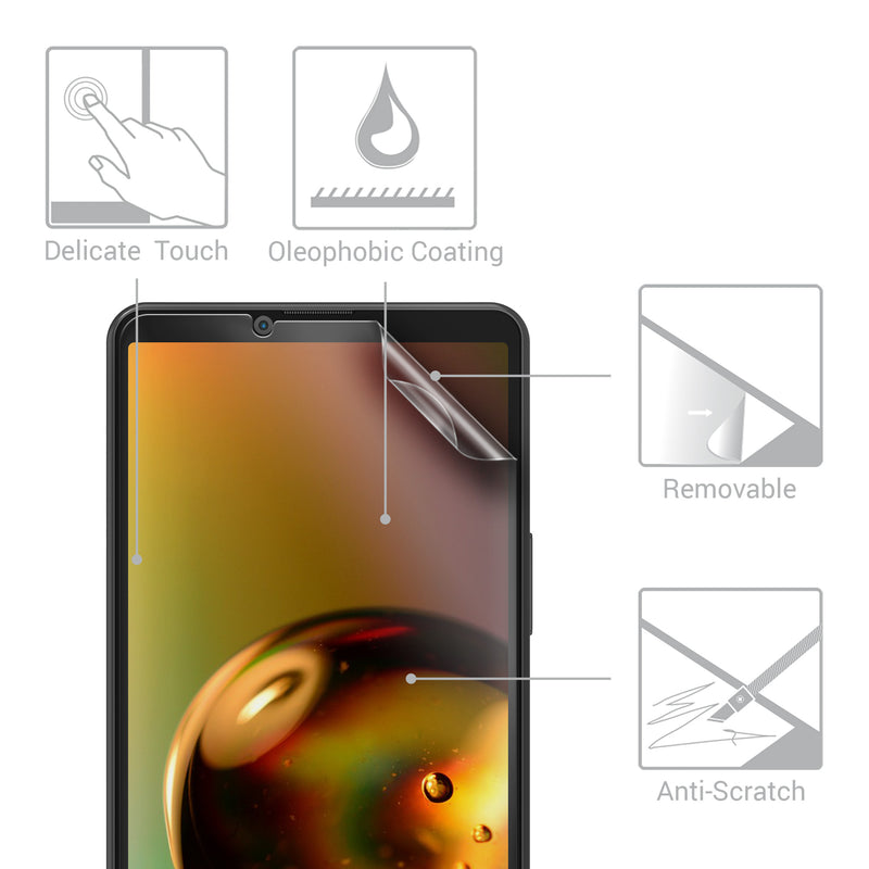 3x Displayschutzfolie matt kompatibel mit Sony Xperia 10 VI