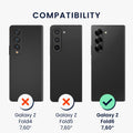 kwmobile Hülle kompatibel mit Samsung Galaxy Z Fold6 Case Faltbare Handyhülle mit Rahmen Robustes Cover