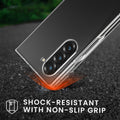 kwmobile Hülle kompatibel mit Samsung Galaxy Z Fold6 Case Faltbare Handyhülle mit Rahmen Robustes Cover