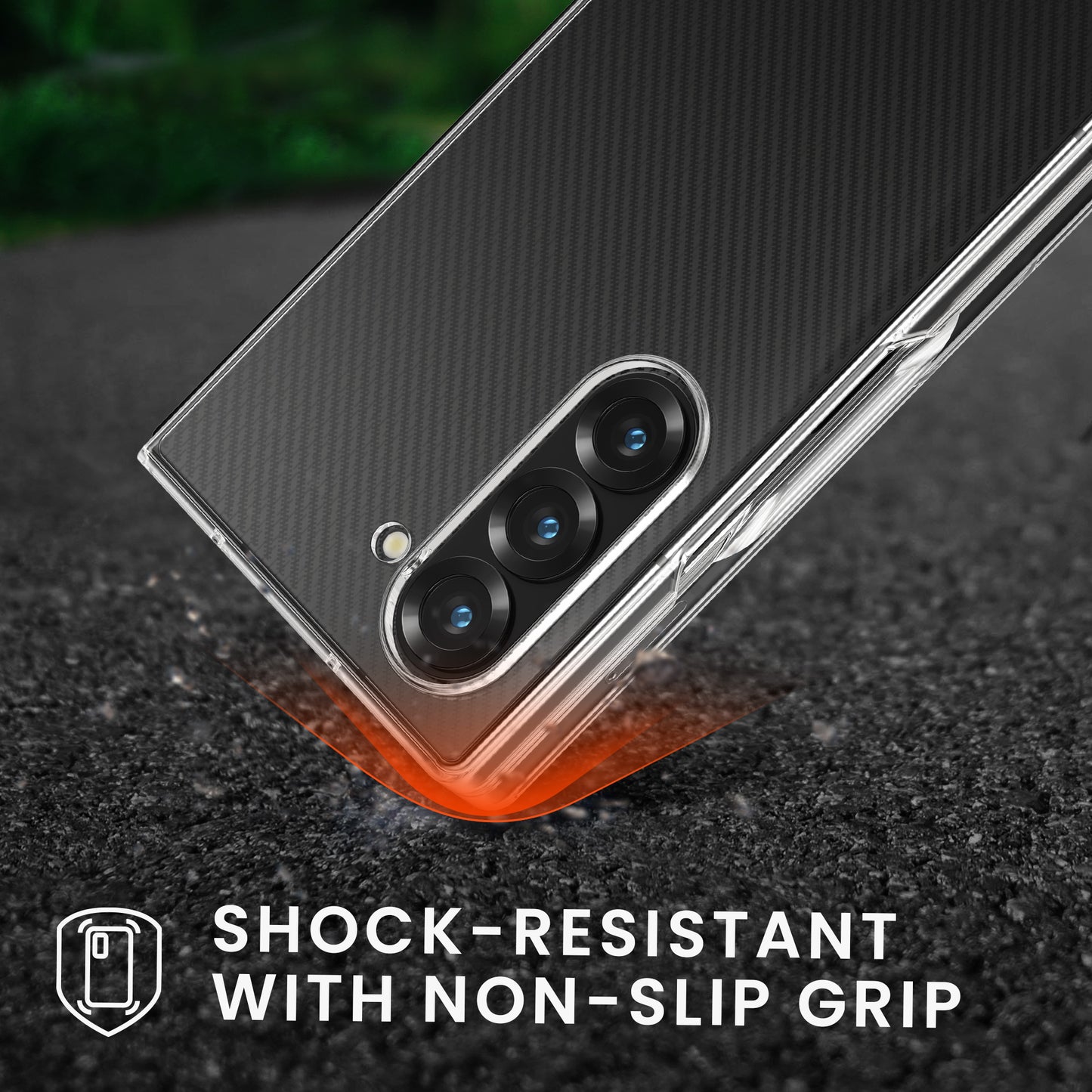 kwmobile Hülle kompatibel mit Samsung Galaxy Z Fold6 Case Faltbare Handyhülle mit Rahmen Robustes Cover