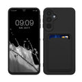 kwmobile Handyhülle kompatibel mit Samsung Galaxy A16 5G Hülle - Handy Cover mit Fach für Karten - in Schwarz Schwarz  