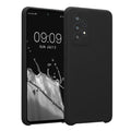 kwmobile Handyhülle kompatibel mit Samsung Galaxy A52 / A52 5G / A52s 5G Hülle - gummierte Handy Case aus Silikon in Dunkelgrau Dunkelgrau  