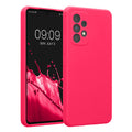 kwmobile Handyhülle kompatibel mit Samsung Galaxy A53 5G Hülle - gummierte Handy Case aus Silikon in Neon Pink Neon Pink  
