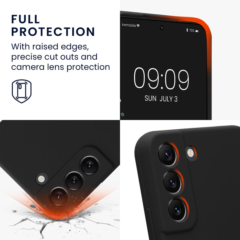 kwmobile Hülle kompatibel mit Samsung Galaxy S22 - Hülle Silikon gummiert - Handyhülle - Handy Case