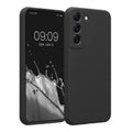 kwmobile Handyhülle kompatibel mit Samsung Galaxy S22 Hülle - gummierte Handy Case aus Silikon in Dunkelgrau Dunkelgrau  