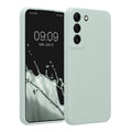 kwmobile Handyhülle kompatibel mit Samsung Galaxy S22 Hülle - gummierte Handy Case aus Silikon in Cool Mint Cool Mint  