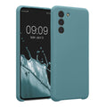 kwmobile Handyhülle kompatibel mit Samsung Galaxy S21 Hülle - gummierte Handy Case aus Silikon in Arctic Night Arctic Night  