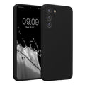 kwmobile Handyhülle kompatibel mit Samsung Galaxy S22 Plus Hülle - gummierte Handy Case aus Silikon in Schwarz Schwarz  