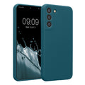 kwmobile Handyhülle kompatibel mit Samsung Galaxy S22 Plus Hülle - gummierte Handy Case aus Silikon in Petrol matt Petrol matt  