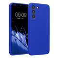kwmobile Handyhülle kompatibel mit Samsung Galaxy S22 Plus Hülle - gummierte Handy Case aus Silikon in Baltik Blau Baltik Blau  