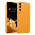 kwmobile Handyhülle kompatibel mit Samsung Galaxy S22 Plus Hülle - gummierte Handy Case aus Silikon in Fruity Orange Fruity Orange  