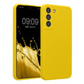 kwmobile Handyhülle kompatibel mit Samsung Galaxy S22 Plus Hülle - gummierte Handy Case aus Silikon in Strahlend Gelb Strahlend Gelb  
