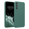 kwmobile Handyhülle kompatibel mit Samsung Galaxy S22 Plus Hülle - gummierte Handy Case aus Silikon in Tannengrün Tannengrün  