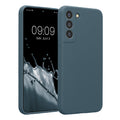 kwmobile Handyhülle kompatibel mit Samsung Galaxy S22 Plus Hülle - gummierte Handy Case aus Silikon in Dunkler Schiefer Dunkler Schiefer  
