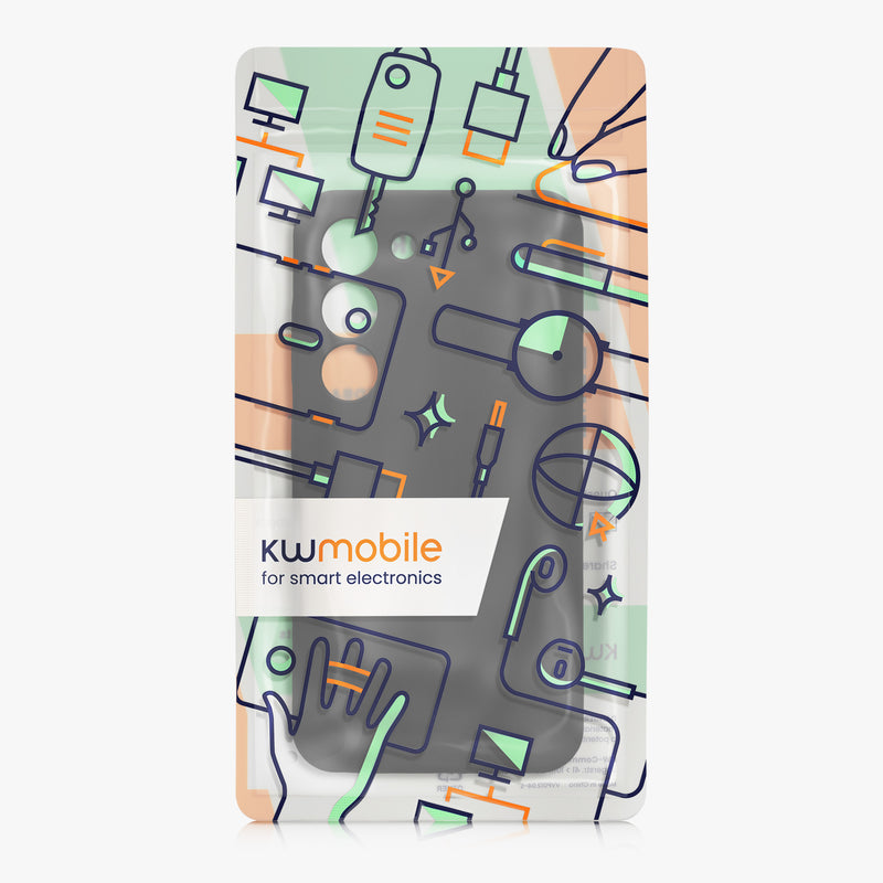 kwmobile Handyhülle für Samsung Galaxy S23 Hülle - gummierte Handy Silikon Case für Galaxy S23 - Schutzhülle Cover