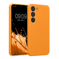 kwmobile Handyhülle kompatibel mit Samsung Galaxy S23 Hülle - gummierte Handy Case aus Silikon in Fruity Orange Fruity Orange  