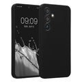 kwmobile Handyhülle kompatibel mit Samsung Galaxy S24 Hülle - gummierte Handy Case aus Silikon in Schwarz Schwarz  