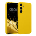 kwmobile Handyhülle kompatibel mit Samsung Galaxy A55 5G Hülle - gummierte Handy Case aus Silikon in Strahlend Gelb Strahlend Gelb  