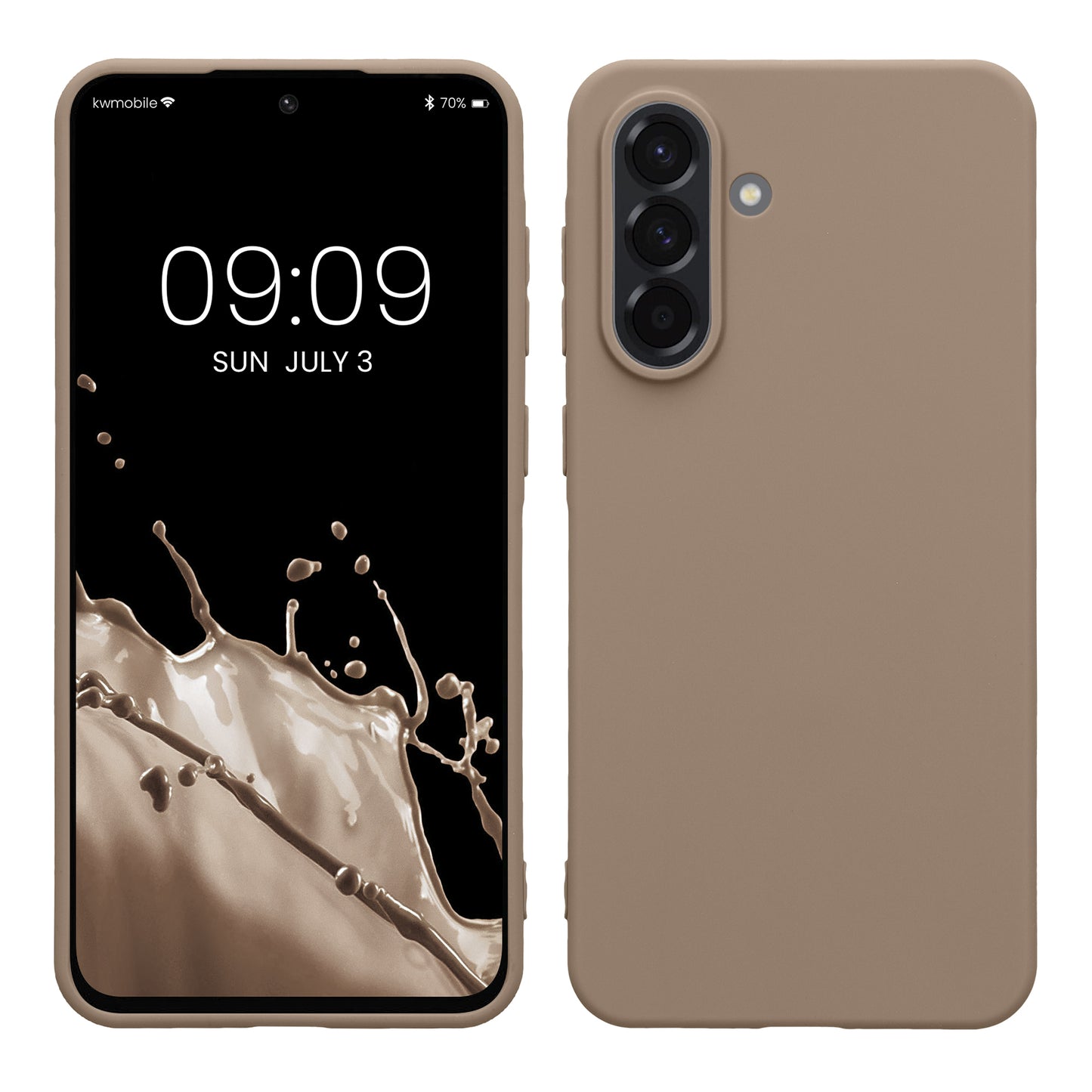 kwmobile Hülle kompatibel mit Samsung Galaxy A56 5G Hülle - weiches TPU Silikon Case - Cover geeignet für kabelloses Laden - Creme matt Creme matt  
