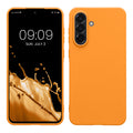 kwmobile Hülle kompatibel mit Samsung Galaxy A56 5G Hülle - weiches TPU Silikon Case - Cover geeignet für kabelloses Laden - Fruity Orange Fruity Orange  