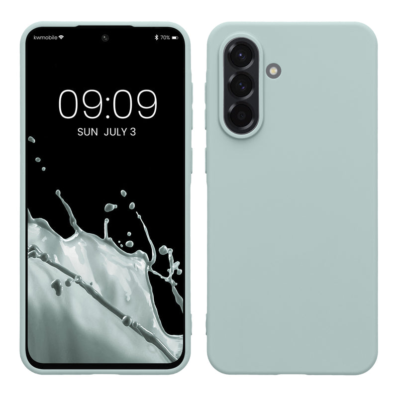 kwmobile Hülle kompatibel mit Samsung Galaxy A56 5G Hülle - weiches TPU Silikon Case - Cover geeignet für kabelloses Laden - Cool Mint Cool Mint  
