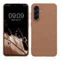kwmobile Hülle kompatibel mit Samsung Galaxy A56 5G Hülle - weiches TPU Silikon Case - Cover geeignet für kabelloses Laden - Cappuccino Cappuccino  