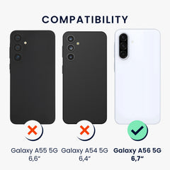 6x Folie kristallklar für Samsung Galaxy A56 5G - Transparent - Displayschutz