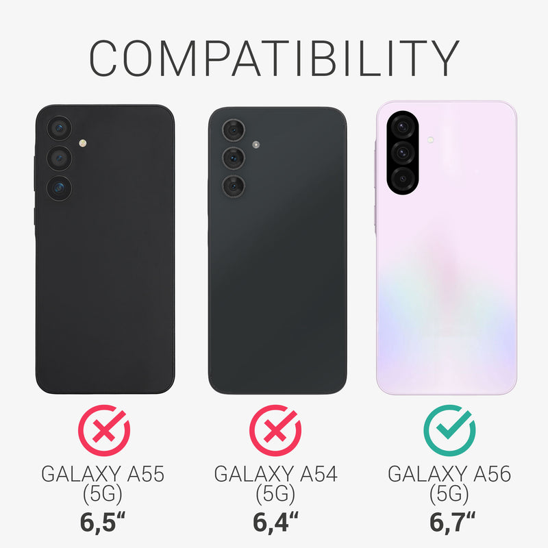 3x Displayschutzfolie matt kompatibel mit Samsung Galaxy A56 5G