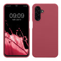 kwmobile Hülle kompatibel mit Samsung Galaxy A26 5G Hülle - Silikon Handy Case - Handyhülle weiche Oberfläche - kabelloses Laden - Dark Rose Dark Rose  