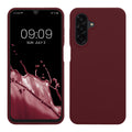kwmobile Hülle kompatibel mit Samsung Galaxy A26 5G Hülle - Silikon Handy Case - Handyhülle weiche Oberfläche - kabelloses Laden - Bordeaux Violett Bordeaux Violett  