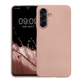 kwmobile Handyhülle für Samsung Galaxy A26 5G Hülle - Silikon Case metallisch schimmernd - Schutzhülle Cover
