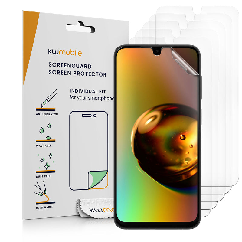 kwmobile 6x Displayschutzfolie kompatibel mit Samsung Galaxy A26 5G Folie - klare Schutzfolien Set in transparent Transparent  