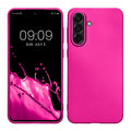 kwmobile Case kompatibel mit Samsung Galaxy A36 5G Hülle - Schutzhülle aus Silikon metallisch schimmernd - Handyhülle Metallic Pink Metallic Pink  